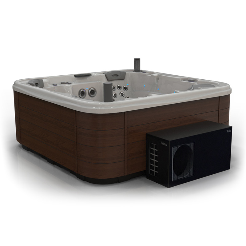 Heat pump for hot tubs