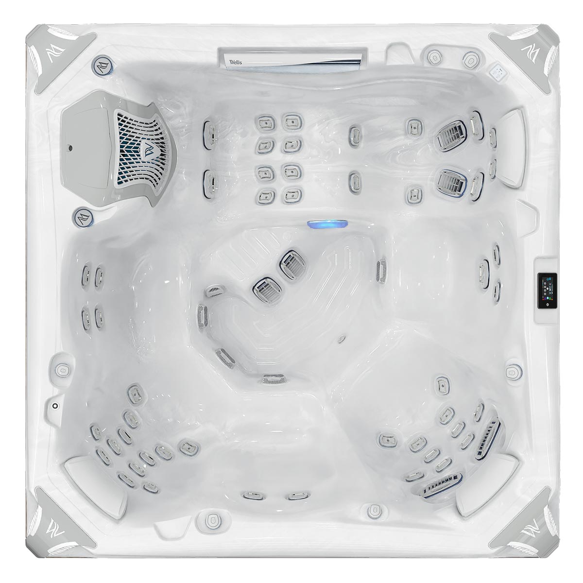 Kilimanjaro Life hottub sterling silver deluxe edition top view