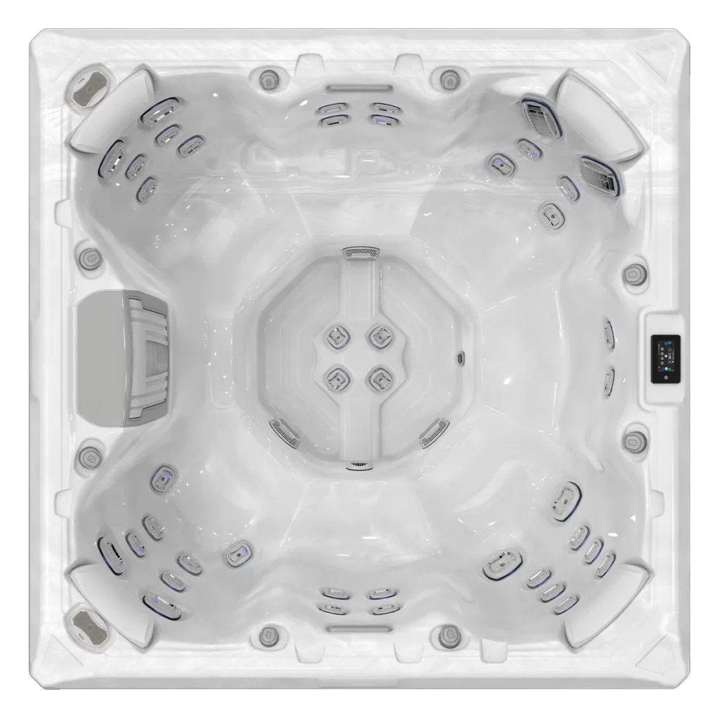 Wellis Mandala Life hot tub, whirlpool, spa top view