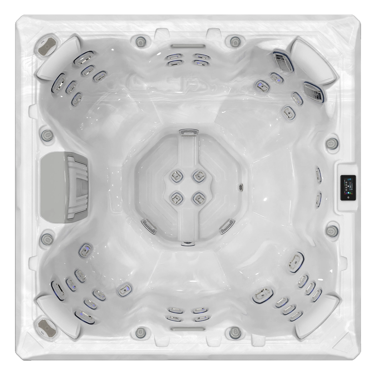Wellis Mandala Life hot tub, whirlpool, spa top view
